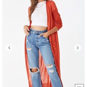 Forever 21 maxi cardigan
